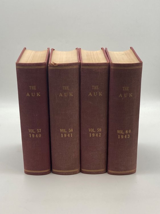 The AUK 4 Volume Bundle (Volumes 57, 58, 59, and 60) A Quarterly Journal of Ornithology