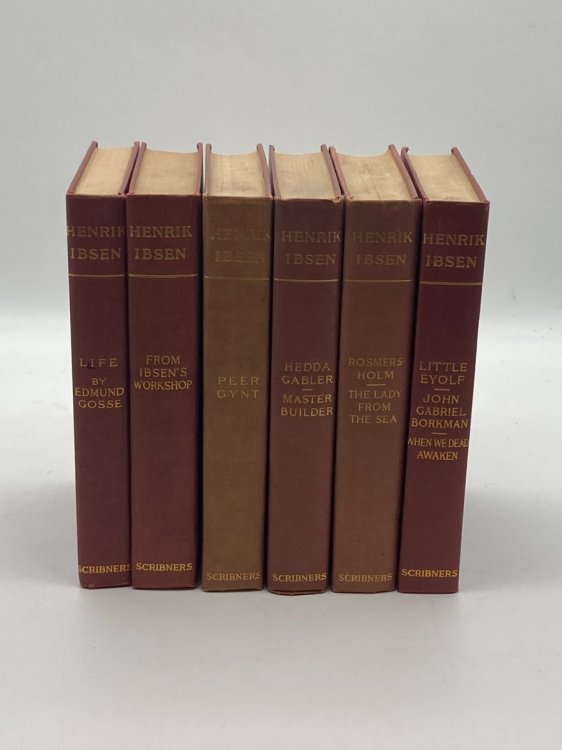 6 Matching Henrik Ibsen Hardcovers Bundle From the Collected Works of Henrik Ibsen