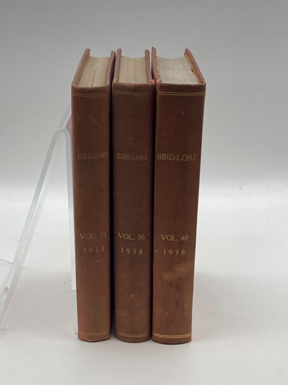 Bird Lore Volumes 35, 36, and 40 An Illustrated Bi-Monthly Magazine Devoted to the Study and Protection of Birds