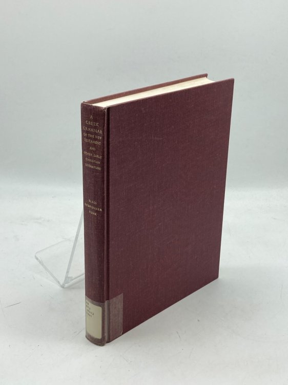 Image for Greek Grammar of the New Testament and Other Early Christian Literature Greek Grammar of the New Testament and Other Early Christian Literature