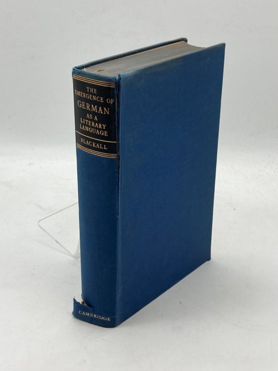 The Emergence of German As a Literary Language 1700-1775