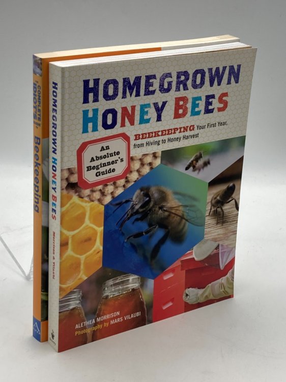 Lot of 2 Beekeeping Books: Idiot's Guide to Beekeeping + Homegrown Honey Bees