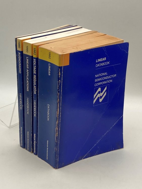 Lot of 6 National Semiconductor Corporation Books Linear Databook; Linear Applications Handbook; Voltage Regulator; Audio/radio; New Data Updates 8 and 9