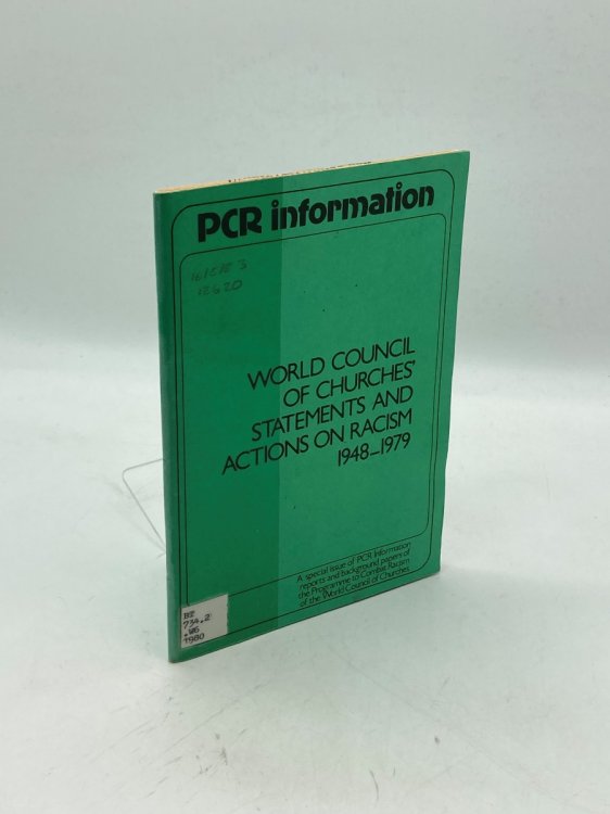 World Council of Churches' Statements and Actions on Racism, 1948-1979