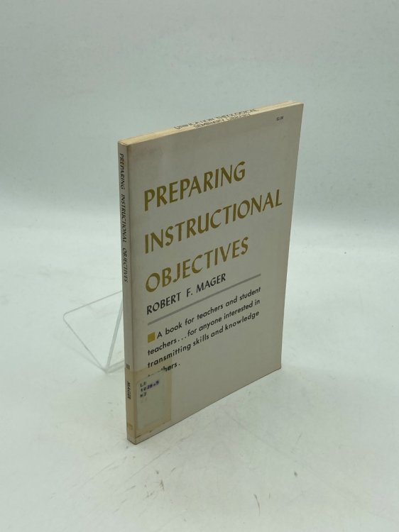 Preparing Instructional Objectives