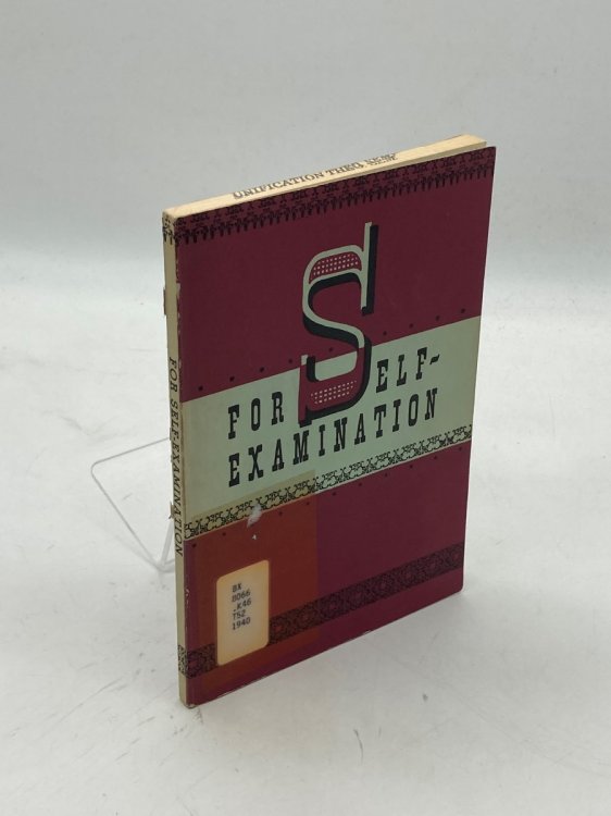 For Self-Examination Recommended for the Times
