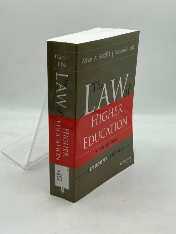 The Law of Higher Education