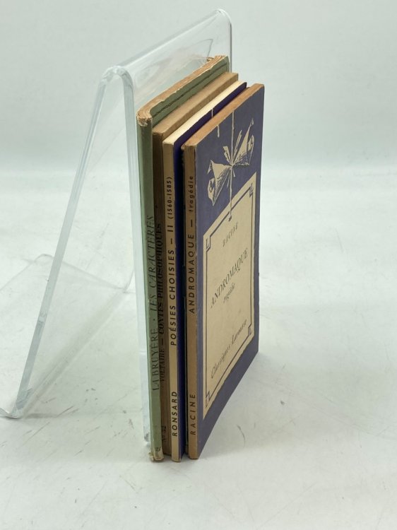 5 Vintage French Paperbacks Lot Poetry; Philosophy; Plays