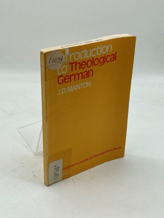 Introduction to Theological German