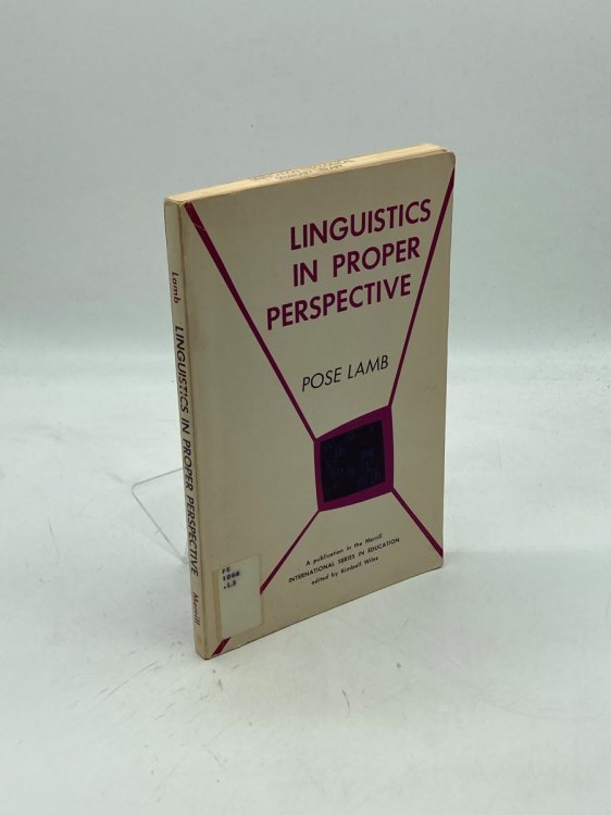 Linguistics in Proper Perspective