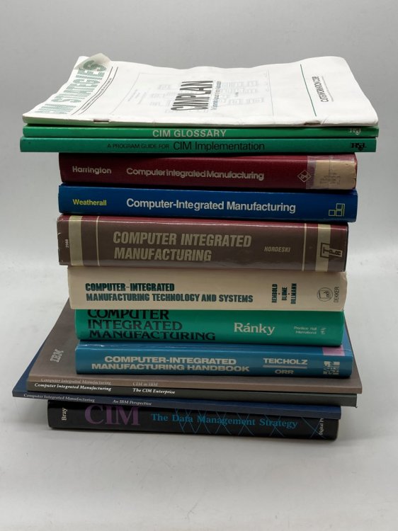 13 Books on Computer Integrated Manufacturing CIM Lot