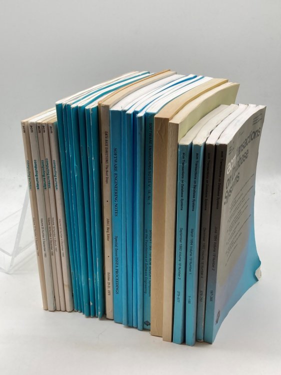 26 ACM Association of Computing Machinery Issues from 1970s to 1990s Computing Surveys; SIGART Bulletins; Software Engineering Notes; and Other.
