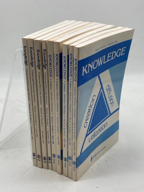 9 Issues of Knowledge Magazine from the 1990s (Issues from Volumes 11, 12, and 13 - Incomplete) Creation; Diffusion; Utilization