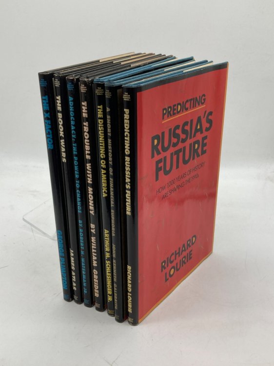 7 the Larger Agenda Series Hardcovers X Factor; Trouble with Money; Russia's Future; Power to Change; Book Wars; Financial Euphoria; Disuniting of America