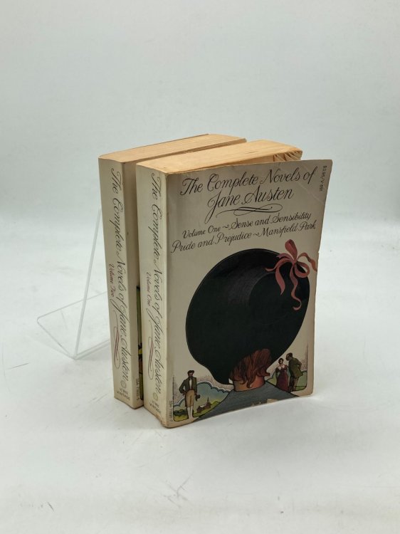 2 Volumes of Complete Novels of Jane Austen Contains Sense and Sensibility; Pride and Prejudice; Mainsfield Park; Northanger Abbey; Emma; Persuasion
