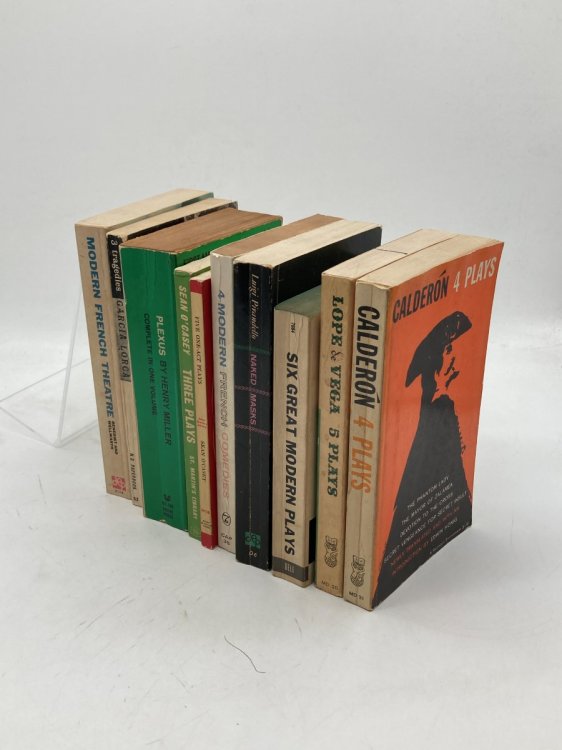 10 Vintage Theater Drama Play Books Calderon; Lope De Vega; Henry Miler; Pirandello; French Theater; Sean O'Casey; and More