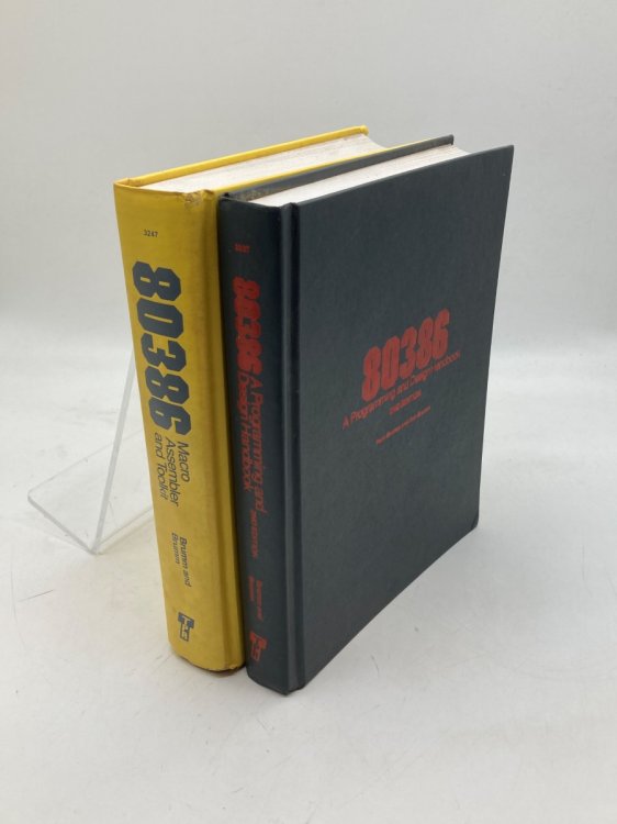 80386 Macro Assembler and Toolkit + a Programming and Design Handbook 2 Book Bundle Lot