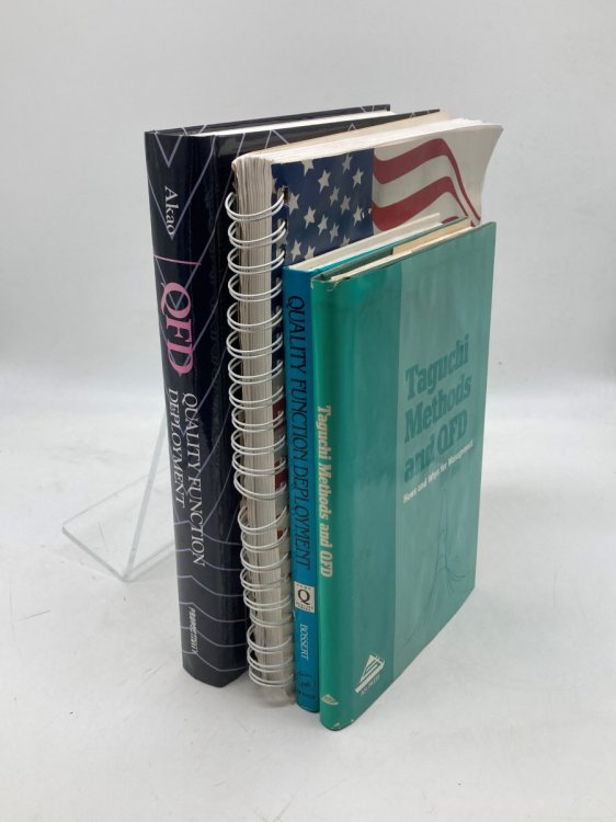 Lot of 4 Vintage Books on QFD (Qualify Function Deployment)