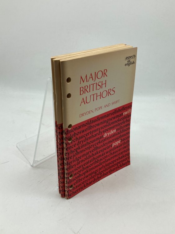 3 Books from the Major British Authors Series Dryden, Pope, and Swift; Joyce and Lawrence; Spenser and Hamilton