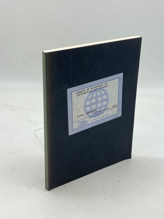Essays in Economics of Information and Finance