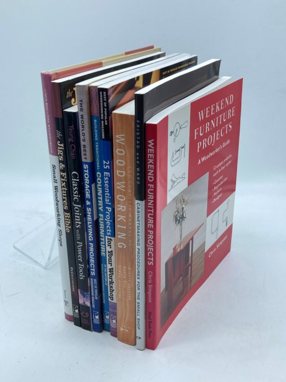 Lot of 9 Woodworking Books Oversize