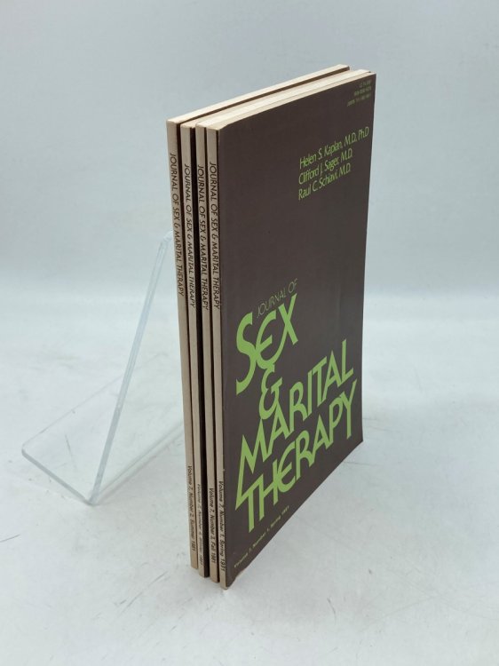 4 Issues of Journal of Sex & Marital Therapy 1981 Volume 7 Issues #1, 2, 3, and 4