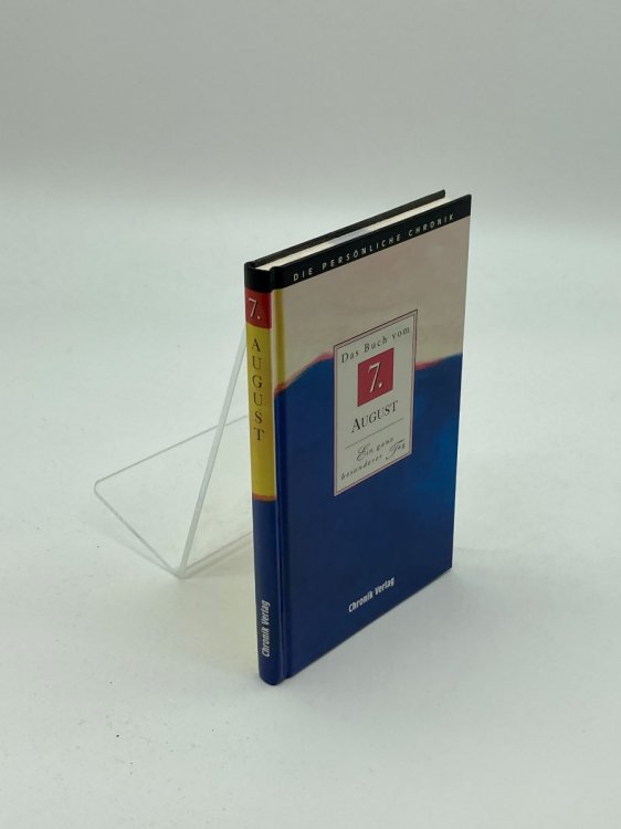 Die Persnliche Chronik Das Buch Vom 7. August Ein Ganz Besonderer Tag