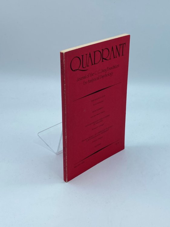 Quadrant Winter 1978 Journal of the C. G. Jung Founation for Analytical Psychology