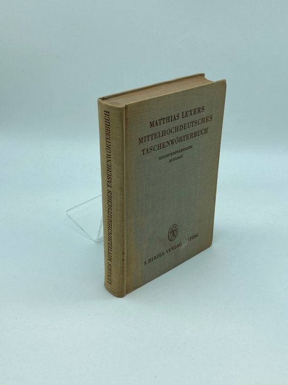 Matthias Lexers Mittelhochdeutsches Taschenworterbuch