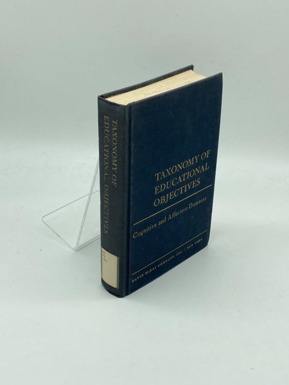 Taxonomy of Educational Objectives The Classification of Educational Goals,