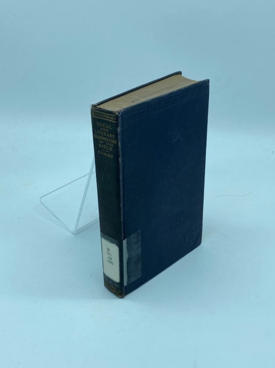 Vocal and Literary Interpretation of the Bible