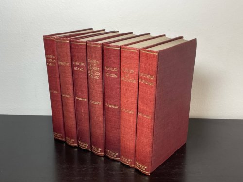 6 Volume Set, The Medallion Edition (1916) (The New Arabian Nights, Kidnapped, Treasure Island, Travels with a Donkey/An Inland Voyage, Familiar Studies, Master of Ballantrae, Virginibus Puerisque)