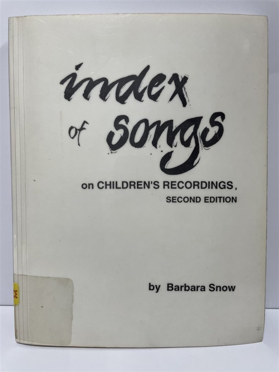 Index of Songs on Children's Recordings
