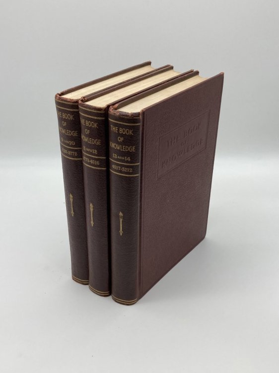 The Book of Knowledge INCOMPLETE Set Volume 9 through 14 in 3 Books