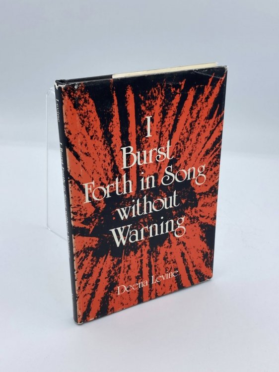 I Burst Forth in Song Without Warning (Signed First Edition, 1989)