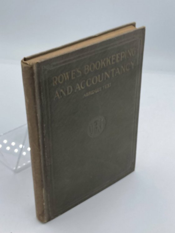 Rowe's Bookkeeping and Accountancy Abridged Text