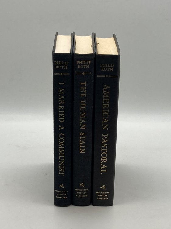3 Philip Roth Hardcovers I Married a Communist; the Human Stain; American Pastoral