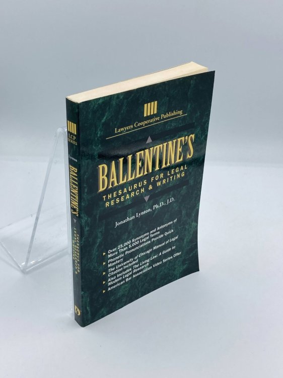 Ballentine's Thesaurus for Legal Research and Writing
