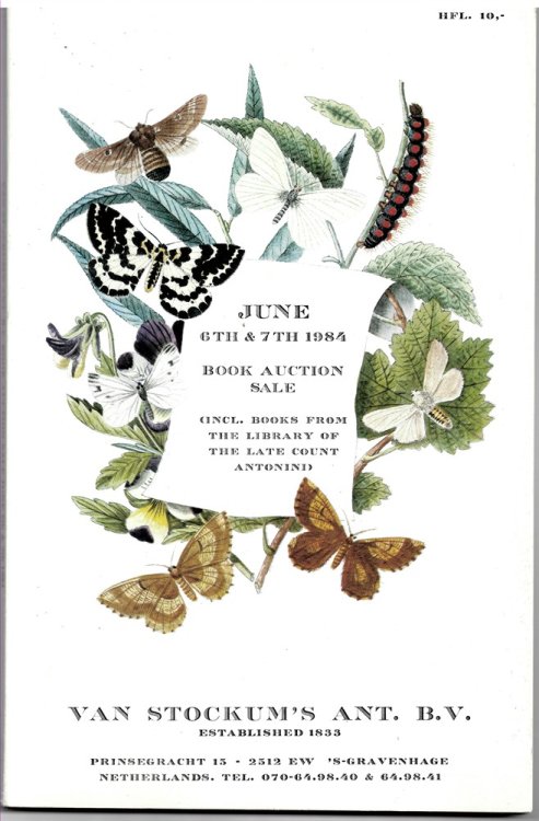 June 6th & 7th 1984. Book Auction Sale (Incl. Books from the Library of the Late Count Antonind)