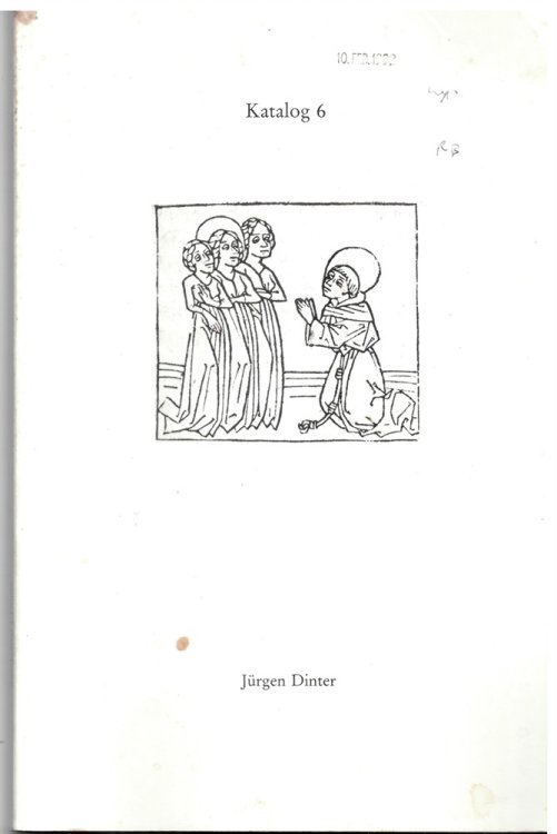 Jrgen Dinter. Antiquariat Fr Philosophie. Katalog 6
