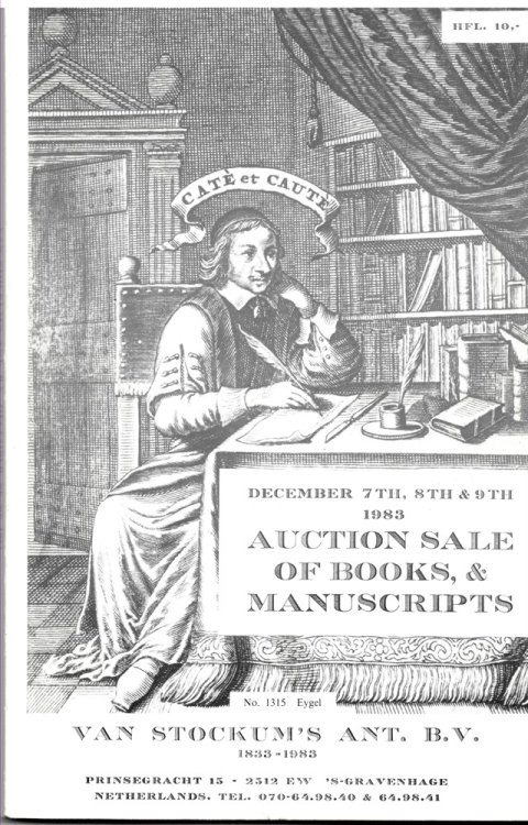 December 7th, 8th & 9th 1983. Auction Sale of Books, & Manuscripts
