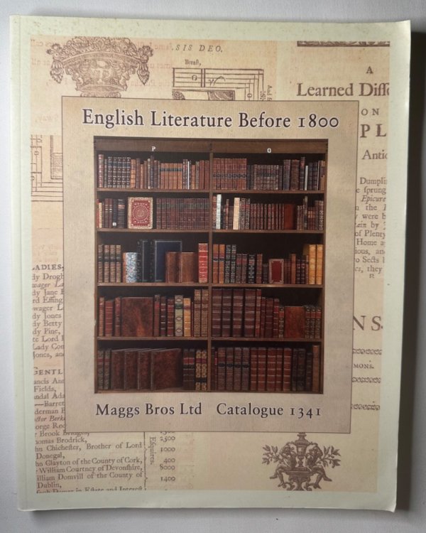 English Literature before 1800. Catalogue 1341
