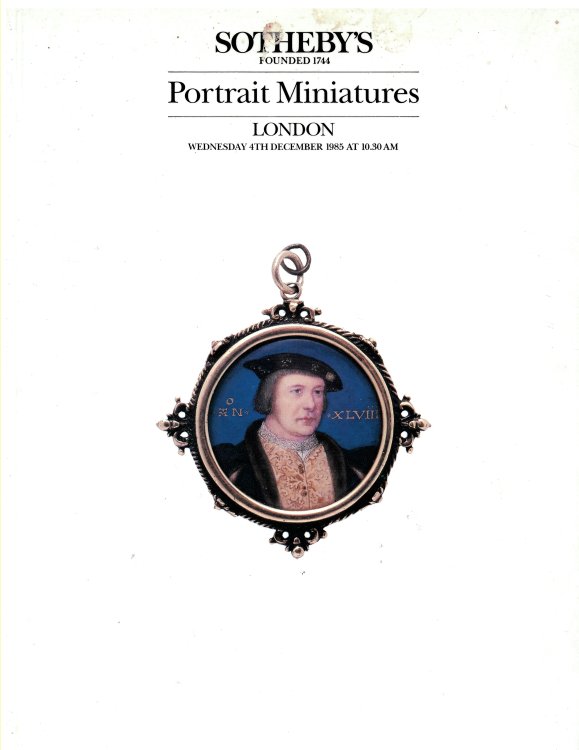 Portrait Miniatures. Day of Sale. Wednesday 4th December 1985 .
