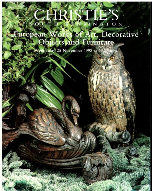 European Works of Art, Decorative Objects and Furniture. Wednesday 25 November 1998 (FRN-8211)