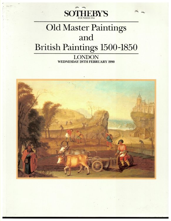 Old Master Paintings and British Paintings 1500-1850. Wednesday 28th February 1990
