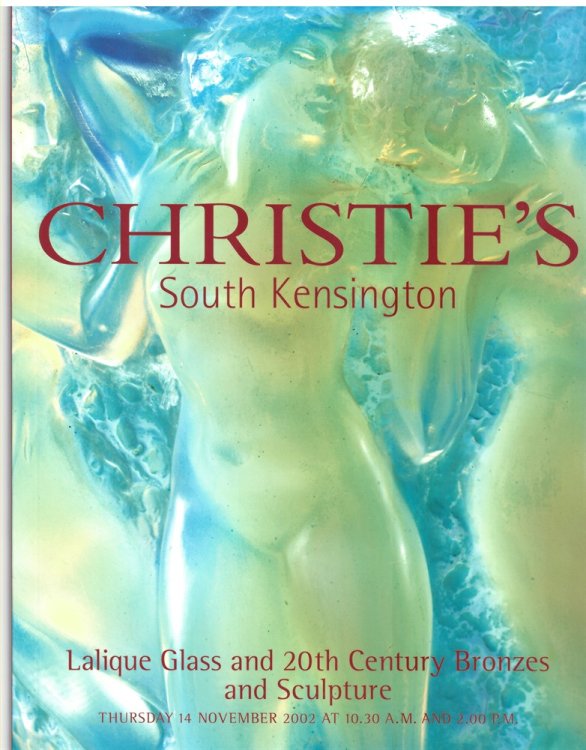 Lalique Glass and 20th Century Bronzes and Sculpture. Thursday 14 November 2002