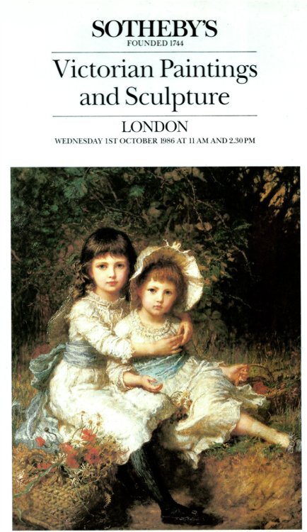 Victorian Paintings and Sculpture. Day of Sale: Wednesday, 1st October 1986 Eleanor