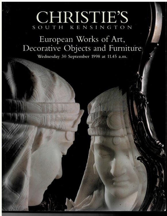 European Works of Art, Decorative Objects and Furniture. Wednesday 30 September 1998 (FRN-8133)
