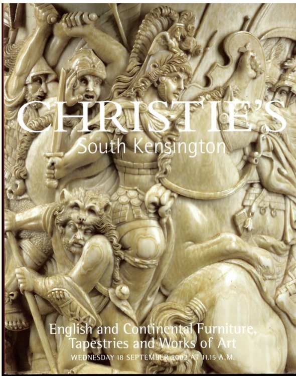 English and Continental Furniture, Tapestries and Works of Art. Wednesday 18 September 2002 (FRN-9463)
