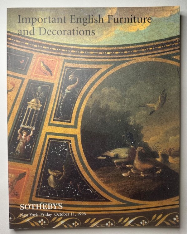 Important English Furniture and Decorations. Sale 6893 Auction: Friday, October 11, 1996 .